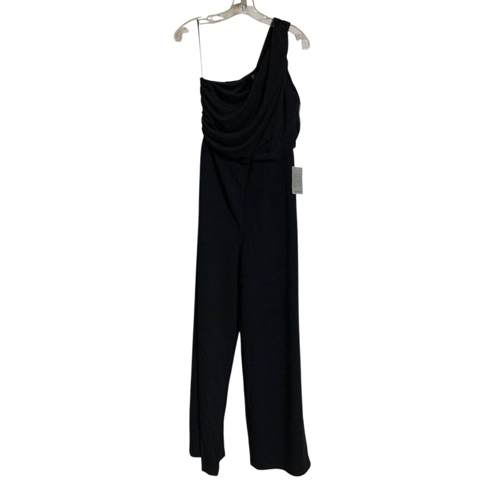 Love By Design Elegant Black One-Shoulder Jumpsuit small - Picture 2 of 8